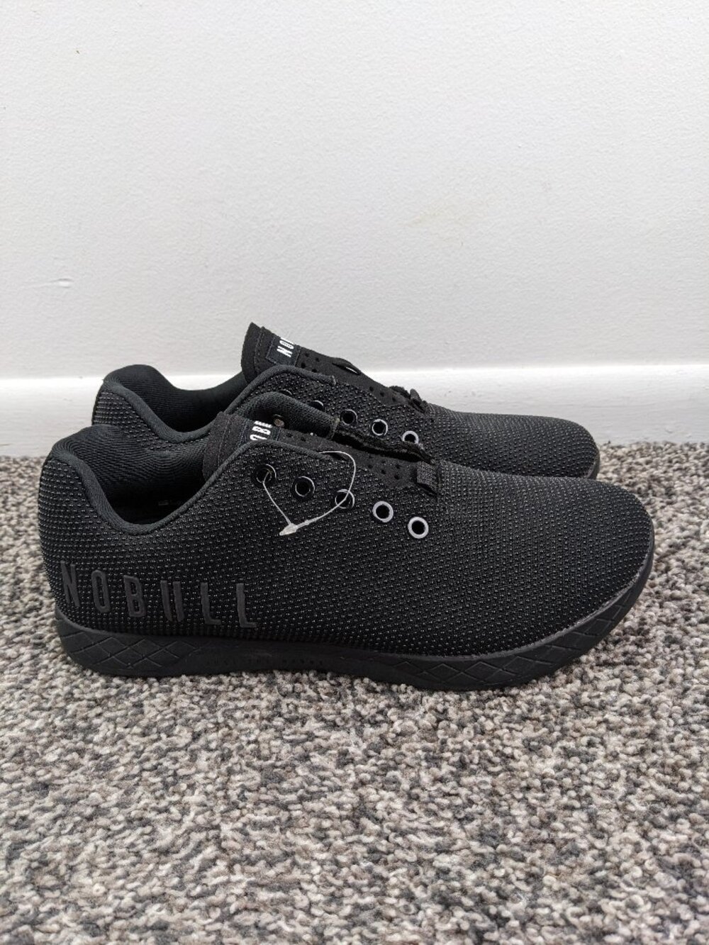 NWOT Nobull Super Fabric Trainer Shoes Mens 8 Womens 9.5 Black Gym